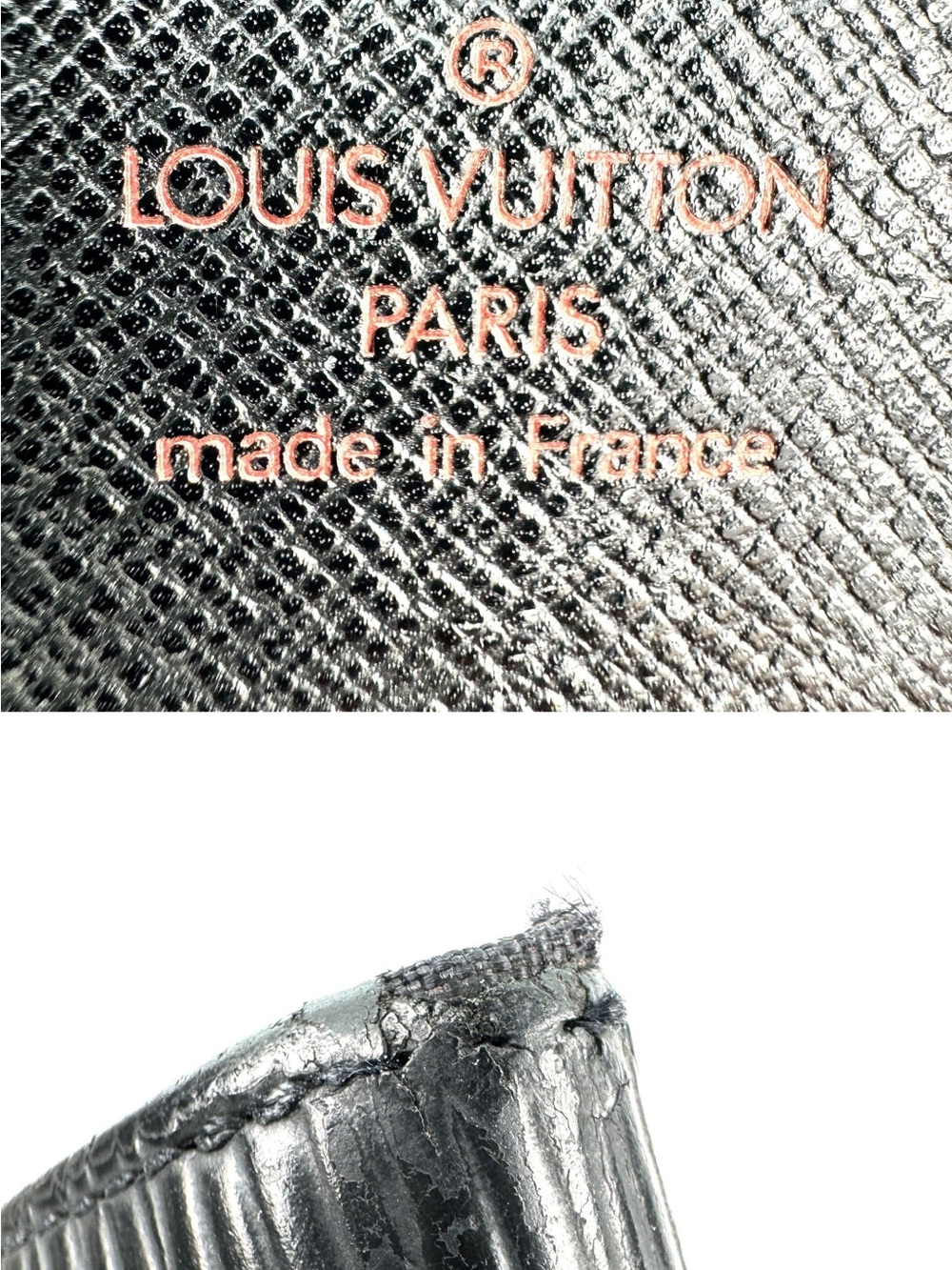 Louis Vuitton Black Epi Leather Compact Wallet with LV Motif - Picture 4 of 12